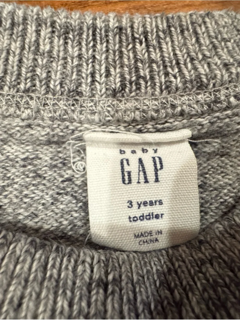 GAP Orange Graphic Crewneck & Gray Knit Sweater Set for Kids